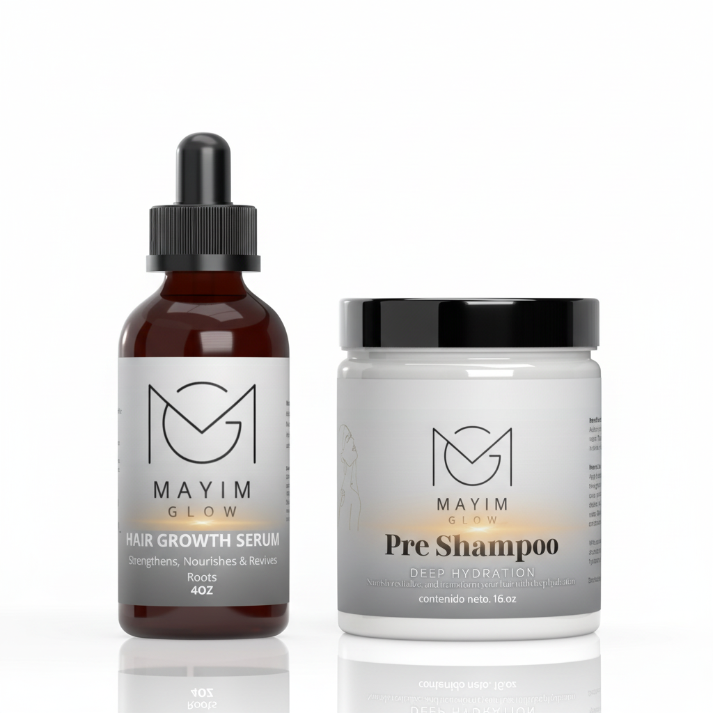 Hair Growth Serum y Pre Shampoo Deep Hydration Bundle